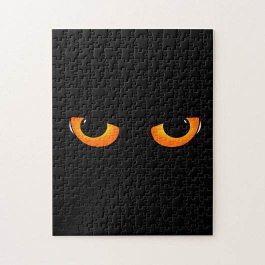 Griezelige Kattenogen Legpuzzel (Verticaal)