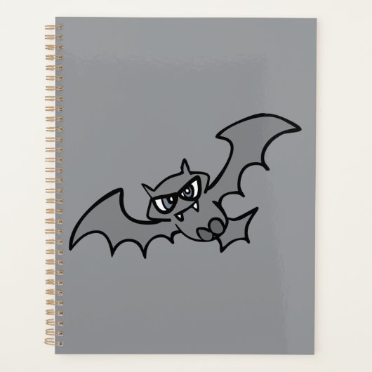 Griezelige Kawaii Boze Vampier Vleermuis Planner (Voorkant)