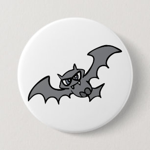 Griezelige Kawaii Boze Vampier Vleermuis Ronde Button 7,6 Cm