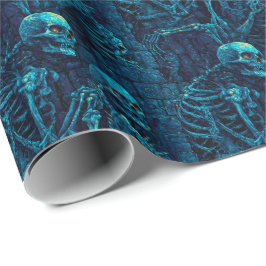 Griezelige Kerker Skelet D&D Ondead Cadeaupapier