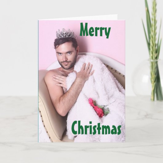 Griezelige Kerstkaart Feestdagen Kaart (Voorkant)