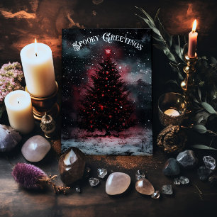 Griezelige Kerstkaart Notitiekaartje