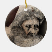 Griezelige Kerstman Keramische Kerst Ornament (Voorkant)