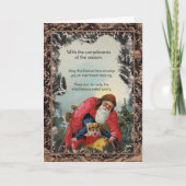 griezelige kerstman kerst Kaart (Voorkant)