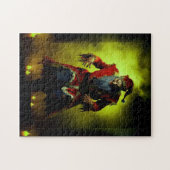 Griezelige kerstman! legpuzzel (Horizontaal)