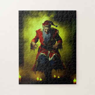Griezelige kerstman! legpuzzel