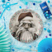 griezelige kerstman papieren bordje (Feest)