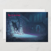 Griezelige Kerstmis Feestdagenkaart (Voorkant / Achterkant)