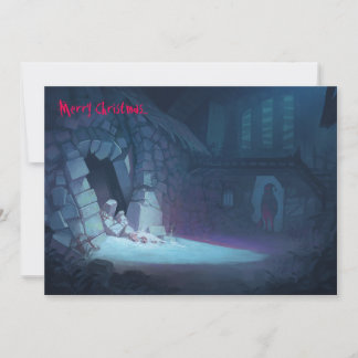 Griezelige Kerstmis Feestdagenkaart
