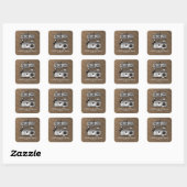 Griezelige Keuken Bruiloftsdienst Vierkante Sticker (Vel)