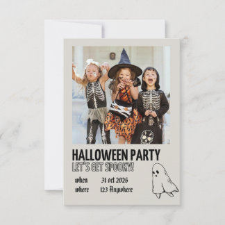 Griezelige Kinderen Halloween Feest Uitnodiging Te
