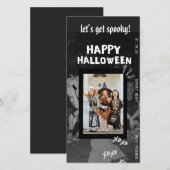 Griezelige Kinderen Halloween Feest Uitnodiging Te (Voorkant / Achterkant)