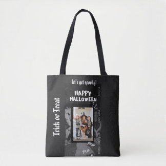 Griezelige kinderfeest uitnodiging template voor H Tote Bag
