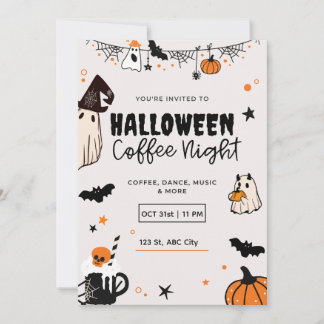 Griezelige koffie & traktaties uitnodiging