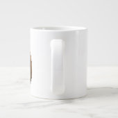 Griezelige koffieboon grote koffiekop (Achterkant)