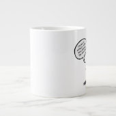 Griezelige koffieboon grote koffiekop (Voorkant)