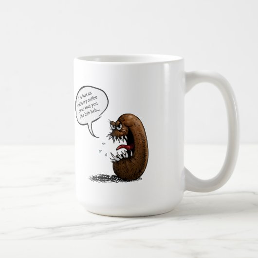 Griezelige koffieboon koffiemok (Rechts)