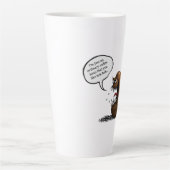 Griezelige koffieboon latte mok (Voorkant)