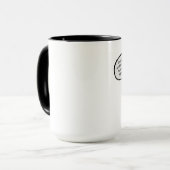 Griezelige koffieboon mok (Voorkant links)