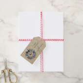 Griezelige krans cadeaulabel (Met Touw)