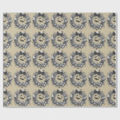 Griezelige krans cadeaupapier (Vlak)