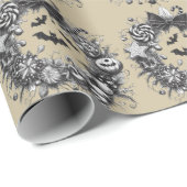 Griezelige krans cadeaupapier (Rol Hoek)