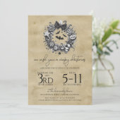 Griezelige krans kaart (Staand voorkant)