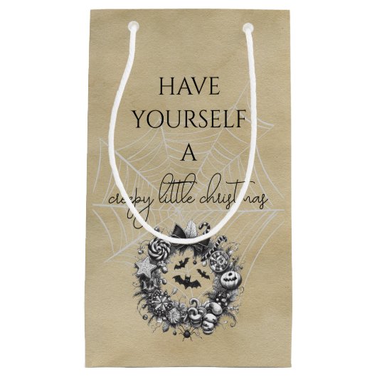 Griezelige krans klein cadeauzakje (Voorkant)