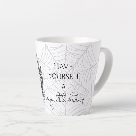 Griezelige krans latte mok (Rechterhoek)