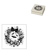 Griezelige krans rubberstempel (Gestempeld)