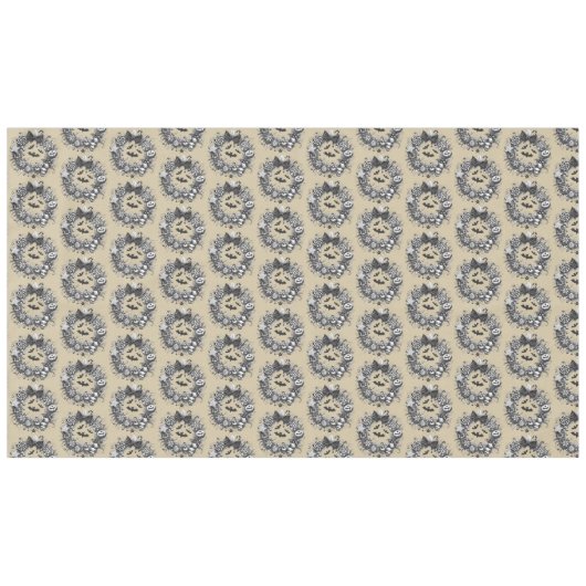 Griezelige krans tafelkleed (Voorkant (Horizontaal))