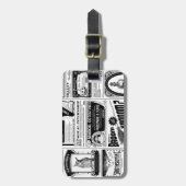 griezelige krant bagagelabel (Voorkant verticaal)