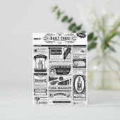 griezelige krant briefkaart (Staand voorkant)