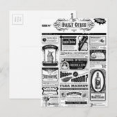 griezelige krant briefkaart (Voorkant / Achterkant)