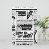 griezelige krant briefpapier (Staand voorkant)