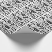 griezelige krant cadeaupapier (Hoek)