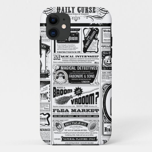griezelige krant Case-Mate iPhone case (Achterkant)