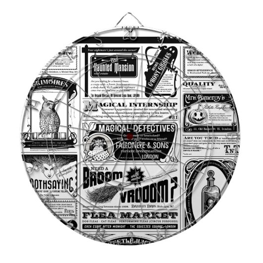 griezelige krant dartbord (Voorkant)