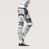 Griezelige krant leggings (Rechts)