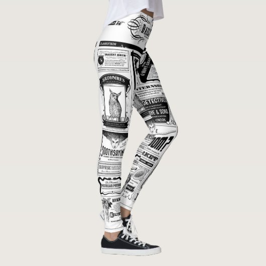 Griezelige krant leggings (Rechts)
