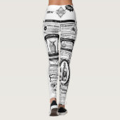 Griezelige krant leggings (Achterkant)