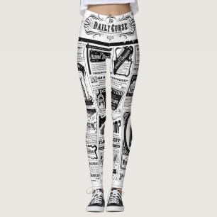 Griezelige krant leggings