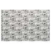 Griezelige krantenstof stof (Fat Quarter)