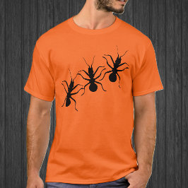 Griezelige Kruipende Zwarte Mieren Insecten T-shirt