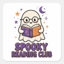 Griezelige leesclub Schattig spook leest boek