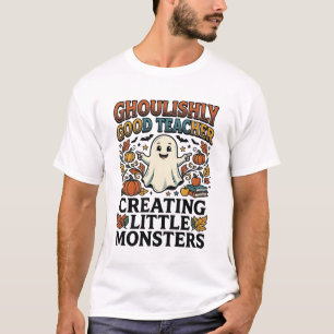 Griezelige leraar Schattig spook Halloween School_ T-shirt