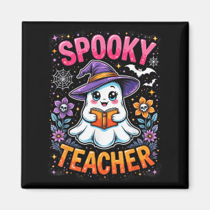 Griezelige leraar Schattig spook Lezen Boek Grappi Magneet