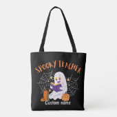 Griezelige leraar tote bag (Achterkant)