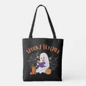 Griezelige leraar tote bag (Achterkant)