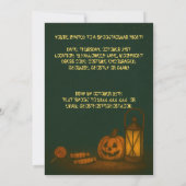 Griezelige Maanlicht Halloween Kaart (Achterkant)